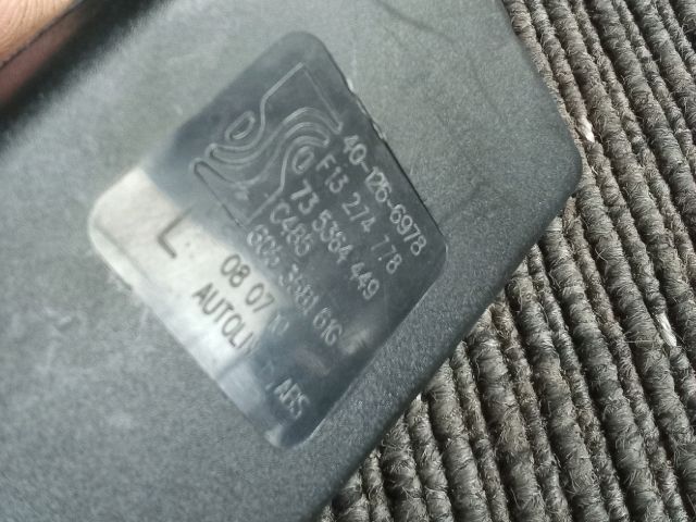 bontott OPEL CORSA D Bal hátsó Biztonsági Öv Csat