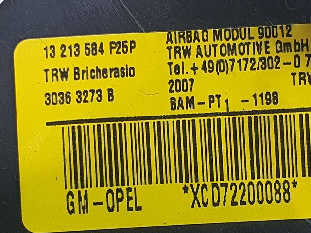 bontott OPEL CORSA D Bal Oldallégzsák