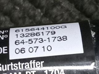 bontott OPEL CORSA D Jobb első Biztonsági Öv Csat