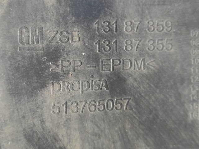 bontott OPEL CORSA D Jobb első Hátsó Dobbetét (Kerékjárati, Műanyag)