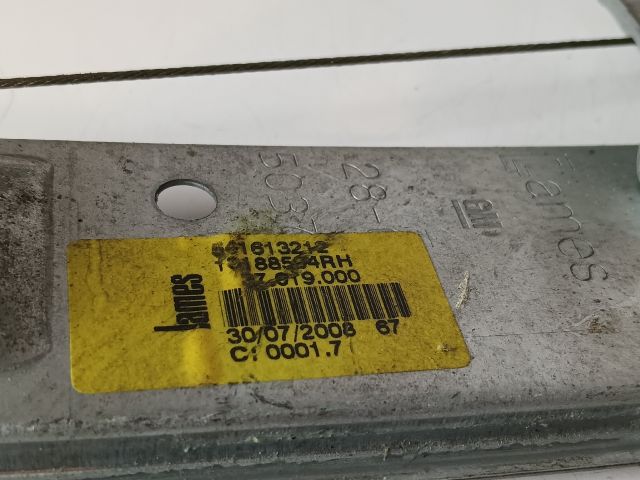 bontott OPEL CORSA D Jobb hátsó Ablakemelő Szerkezet (Mechanikus)