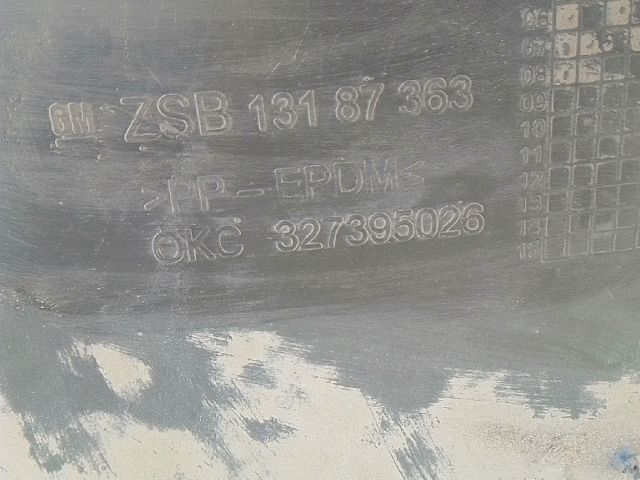 bontott OPEL CORSA D Jobb hátsó Dobbetét (Kerékjárati, Műanyag)