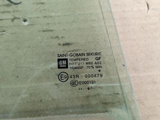 bontott OPEL CORSA D Jobb hátsó Fixüveg (Ajtóban)