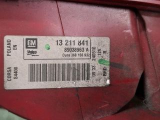 bontott OPEL CORSA D Jobb Hátsó Lámpa