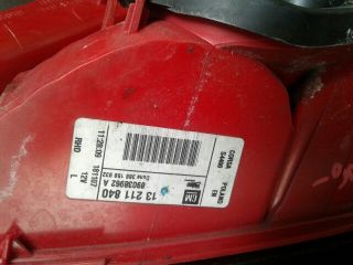 bontott OPEL CORSA D Jobb Hátsó Lámpa