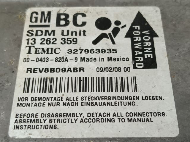 bontott OPEL CORSA D Légzsák Elektronika