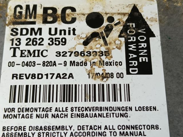 bontott OPEL CORSA D Légzsák Elektronika