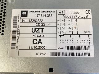 bontott OPEL CORSA D Rádió / CD