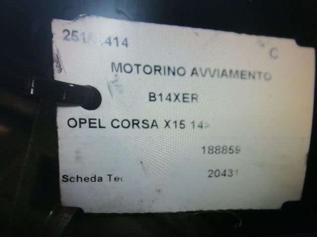 bontott OPEL CORSA E Önindító