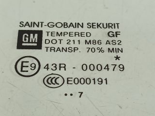 bontott OPEL CORSA E Jobb hátsó Ablak