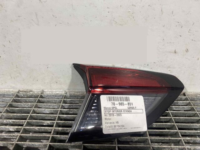 bontott OPEL CORSA F Bal Belső Hátsó Lámpa