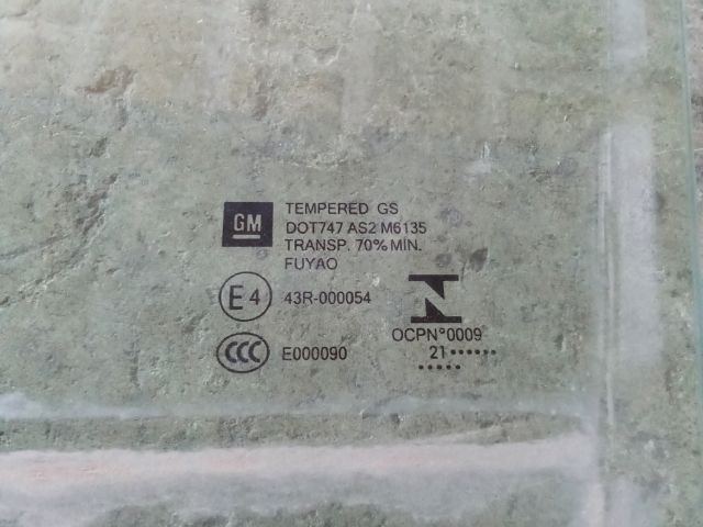 bontott OPEL CROSSLAND X Bal hátsó Ablak