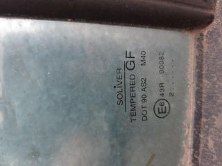 bontott OPEL FRONTERA Jobb hátsó Fixüveg (Ajtóban)