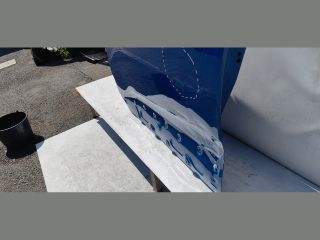 bontott OPEL GRANDLAND X Bal első Ajtó (Üres lemez)