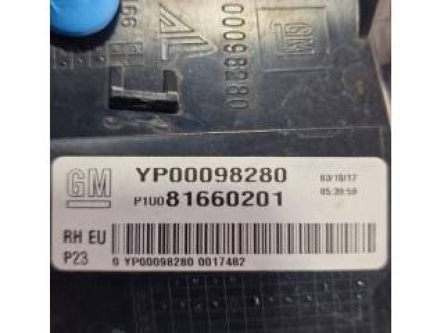 bontott OPEL GRANDLAND X Jobb Külső Hátsó Lámpa