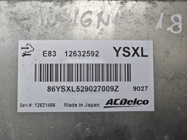 bontott OPEL INSIGNIA Motorvezérlő