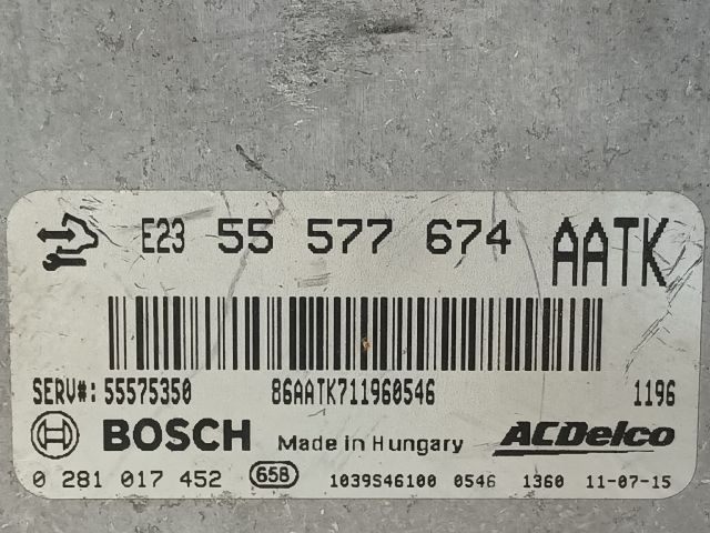 bontott OPEL INSIGNIA Motorvezérlő