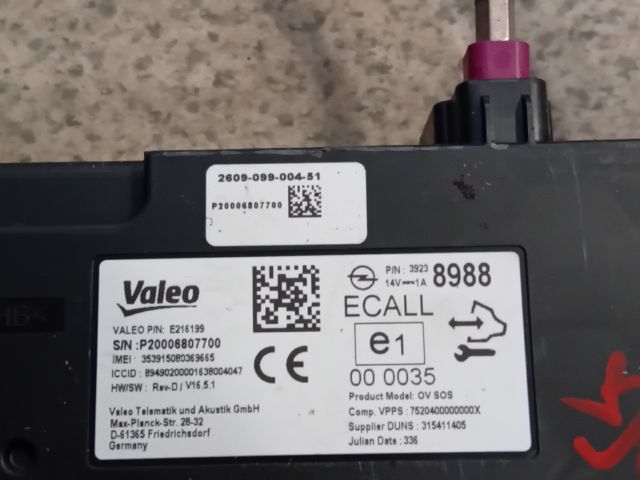 bontott OPEL INSIGNIA B Elektronika (Magában)