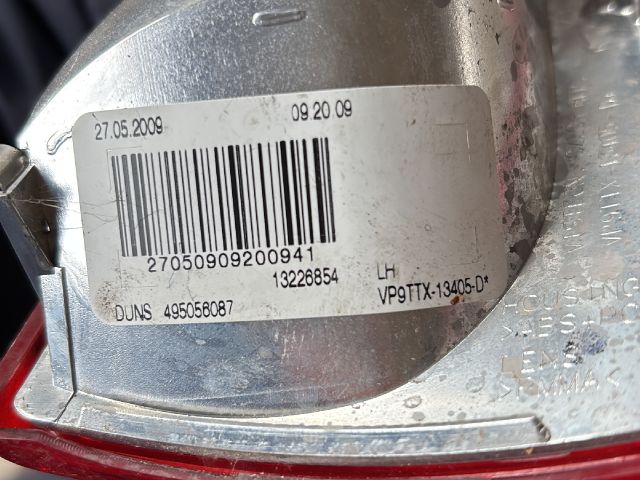 bontott OPEL INSIGNIA Bal Belső Hátsó Lámpa