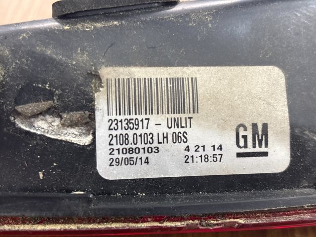 bontott OPEL INSIGNIA Bal Belső Hátsó Lámpa