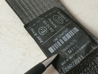 bontott OPEL INSIGNIA Bal első Biztonsági Öv