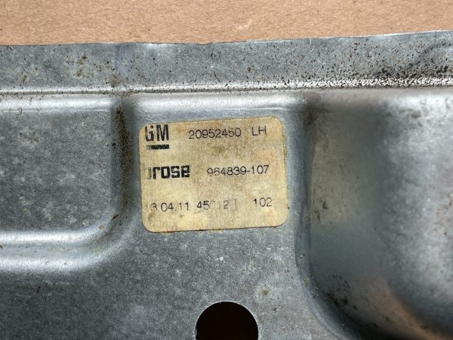 bontott OPEL INSIGNIA Bal hátsó Ablakemelő Szerkezet (Elektromos)