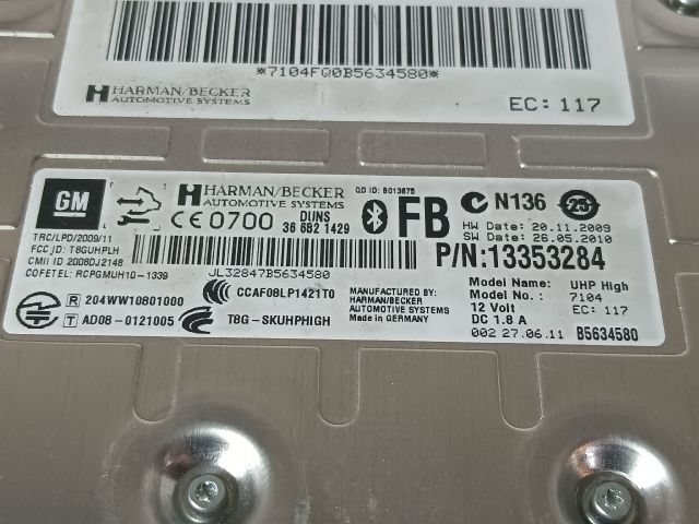 bontott OPEL INSIGNIA Bluetooth Elektronika