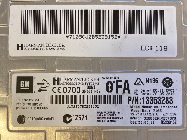 bontott OPEL INSIGNIA Bluetooth Elektronika