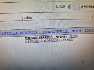 bontott OPEL INSIGNIA Csomagtérajtó (Részeivel)