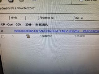 bontott OPEL INSIGNIA Csomagtérajtó (Részeivel)