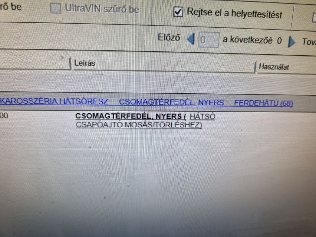 bontott OPEL INSIGNIA Csomagtérajtó (Részeivel)