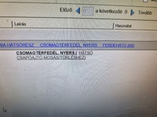 bontott OPEL INSIGNIA Csomagtérajtó (Részeivel)