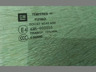 bontott OPEL INSIGNIA Jobb hátsó Ablak