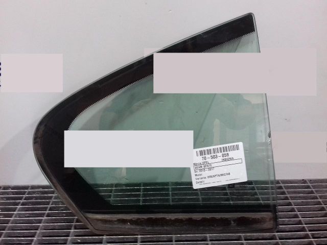 bontott OPEL INSIGNIA Jobb hátsó Fixüveg (Ajtóban)
