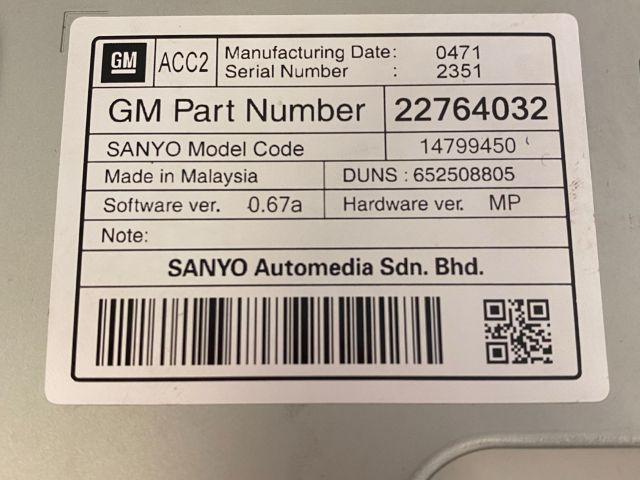 bontott OPEL INSIGNIA Navigációs Fejegység