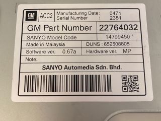 bontott OPEL INSIGNIA Navigációs Fejegység