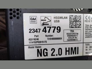 bontott OPEL INSIGNIA Video Elektronika