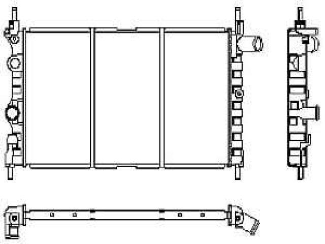 bontott OPEL KADETT Vízhűtő Radiátor (Nem klímás)