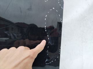 bontott OPEL KARL Bal első Ajtó (Üres lemez)