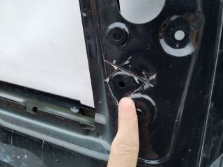 bontott OPEL KARL Bal első Ajtó (Üres lemez)