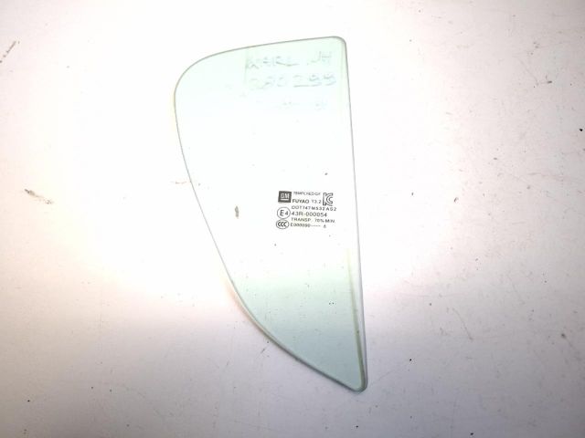 bontott OPEL KARL Jobb hátsó Fixüveg (Ajtóban)