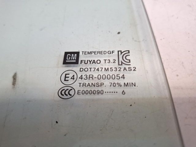 bontott OPEL KARL Jobb hátsó Fixüveg (Ajtóban)