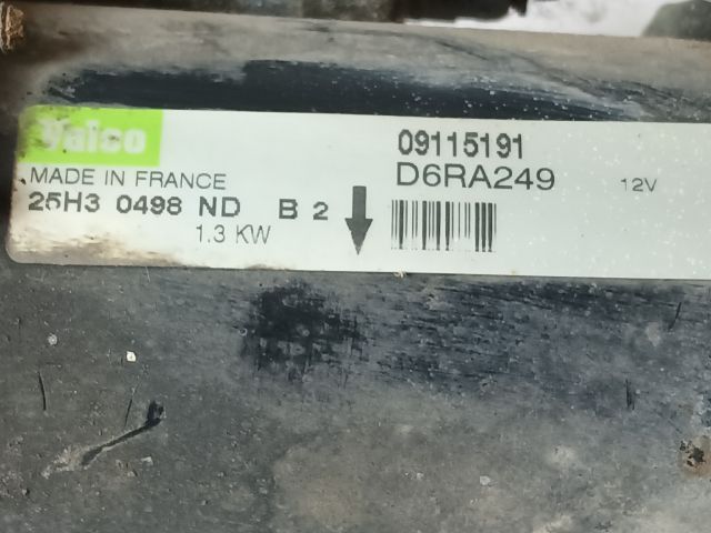 bontott OPEL MERIVA A Önindító