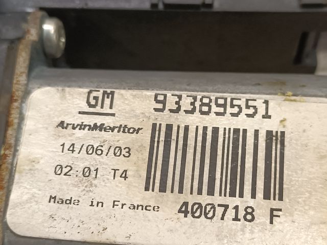 bontott OPEL MERIVA A Bal első Ablakemelő Szerkezet (Elektromos)