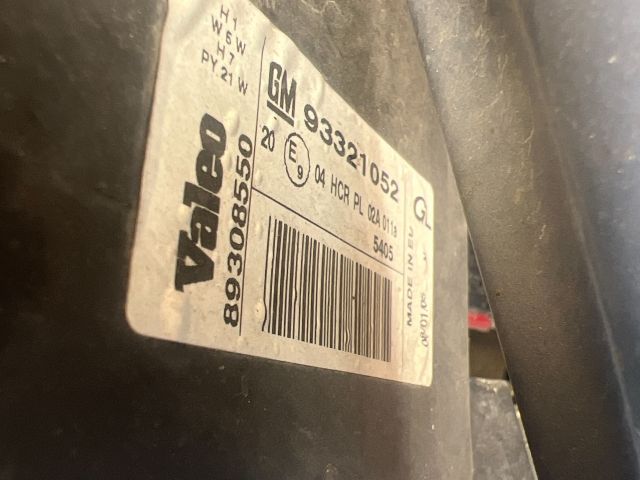 bontott OPEL MERIVA A Bal Fényszóró