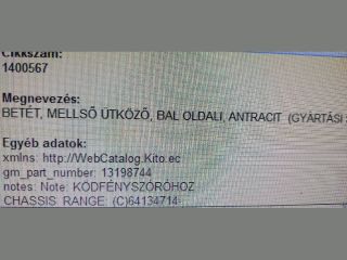 bontott OPEL MERIVA A Bal Ködlámpa Rács