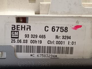 bontott OPEL MERIVA A Fűtéskapcsoló (manuális klímás)