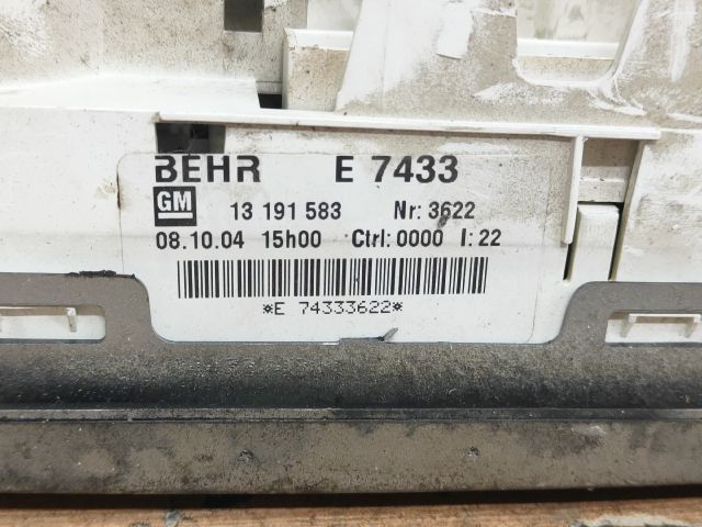 bontott OPEL MERIVA A Fűtéskapcsoló