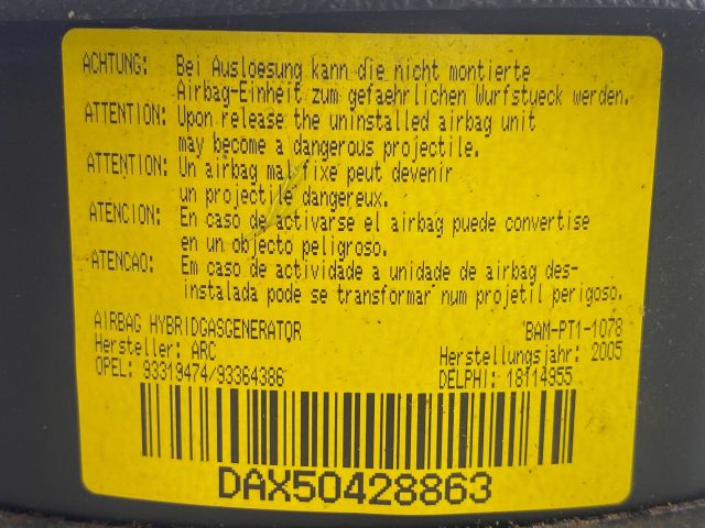 bontott OPEL MERIVA A Kormánylégzsák