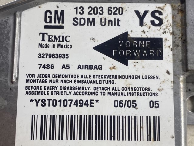 bontott OPEL MERIVA A Légzsák Elektronika